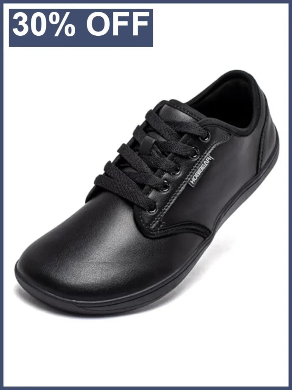 Unisex Wide Barefoot Shoes Minimalist Zero Drop Walking Sneakers Leather